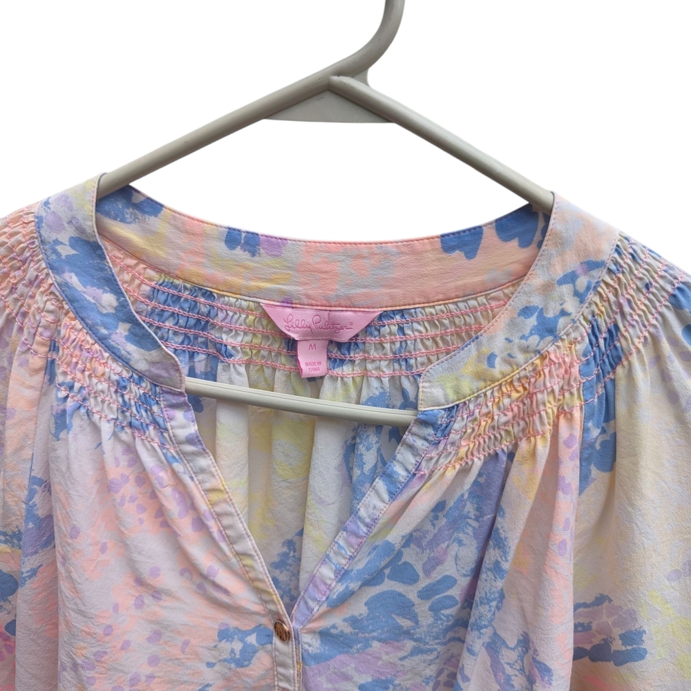Lisa Corti Pastel Floral Blouse